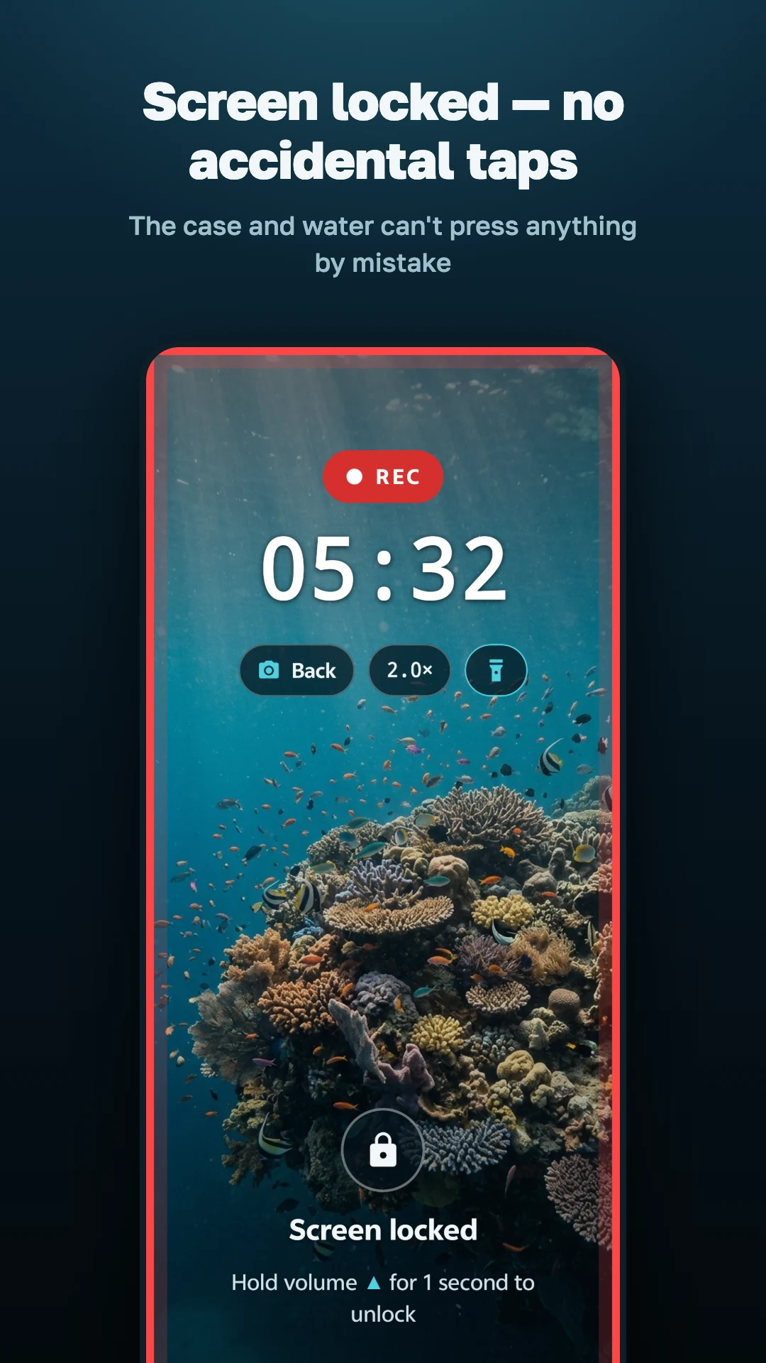 Underwater Camera with Lock screenshot