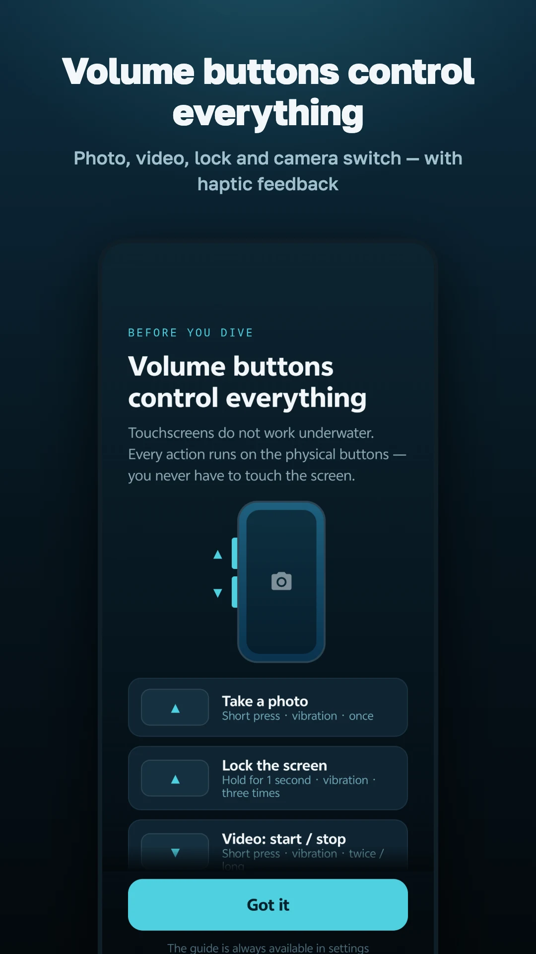 Underwater Camera with Lock screenshot