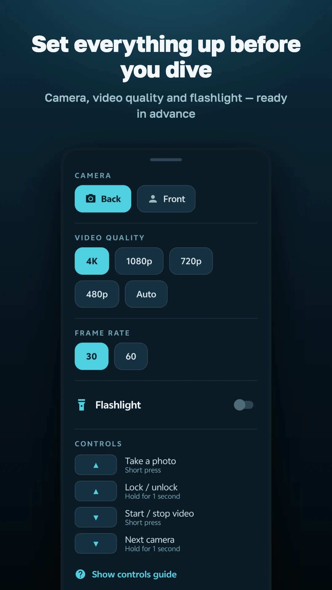 Underwater Camera with Lock screenshot